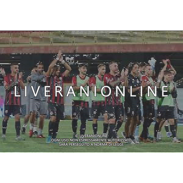 Calcio Foggia 1920 celebrates the victory during the Italian soccer Serie C match Calcio Foggia vs Giugliano Calcio 1928 on September 11, 2023 at Pino Zaccheria Stadium in Foggia, Italy. Photo by Emmanuele Mastrodonato/ag. Aldo Liverani sas/AGENZIA ALDO LIVERANI SAS