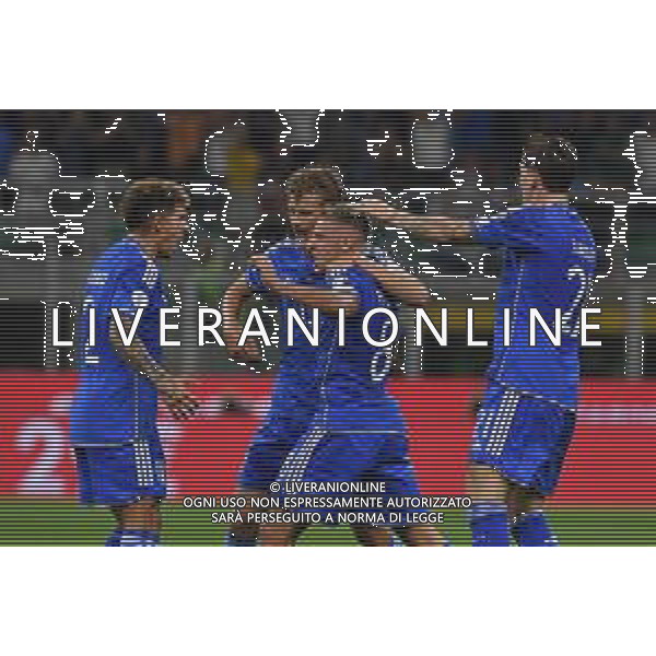 TVMV-Milano 12.09.2023 Stadio Giuseppe Meazza ©Manuela Viganti/Agenzia Aldo Liverani Italia vs Ucraina Qualificazioni Europeo 2024 Nella foto: esultanza italia dopo il gol di davide frattesi ©Viganti/AGENZIA ALDO LIVERANI SAS
