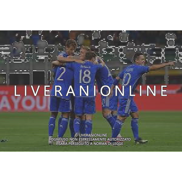 TVMV-Milano 12.09.2023 Stadio Giuseppe Meazza ©Manuela Viganti/Agenzia Aldo Liverani Italia vs Ucraina Qualificazioni Europeo 2024 Nella foto: esultanza italia dopo il gol di davide frattesi ©Viganti/AGENZIA ALDO LIVERANI SAS