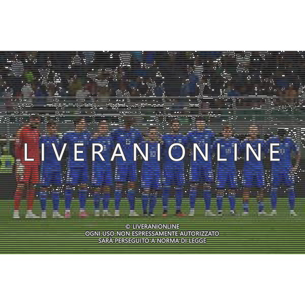 TVMV-Milano 12.09.2023 Stadio Giuseppe Meazza ©Manuela Viganti/Agenzia Aldo Liverani Italia vs Ucraina Qualificazioni Europeo 2024 Nella foto: formazione italia durante il minuto di silenzio ©Viganti/AGENZIA ALDO LIVERANI SAS
