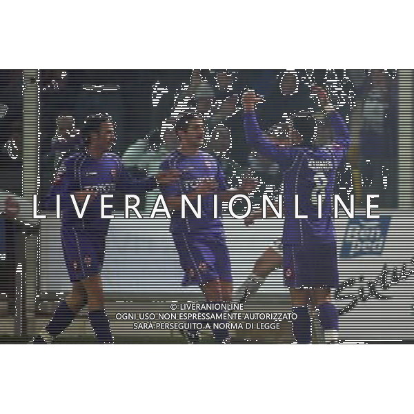 FIRENZE 1 DICEMBRE 2005 FIORENTINA - JUVENTUS COPPA ITALIA NELLA FOTO: ESULTANZA GOL BOJINOV FOTO NUCCI / AG. ALDO LIVERANI