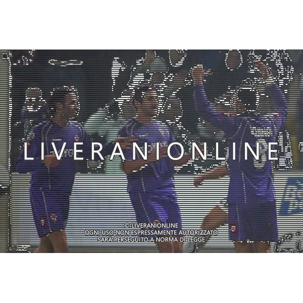 FIRENZE 1 DICEMBRE 2005 FIORENTINA - JUVENTUS COPPA ITALIA NELLA FOTO: ESULTANZA GOL BOJINOV FOTO NUCCI / AG. ALDO LIVERANI