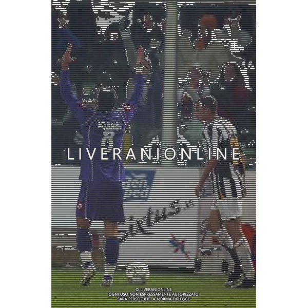 FIRENZE 1 DICEMBRE 2005 FIORENTINA - JUVENTUS COPPA ITALIA NELLA FOTO: ESULTANZA GOL BOJINOV FOTO NUCCI / AG. ALDO LIVERANI