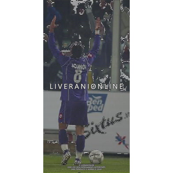 FIRENZE 1 DICEMBRE 2005 FIORENTINA - JUVENTUS COPPA ITALIA NELLA FOTO: ESULTANZA GOL BOJINOV FOTO NUCCI / AG. ALDO LIVERANI