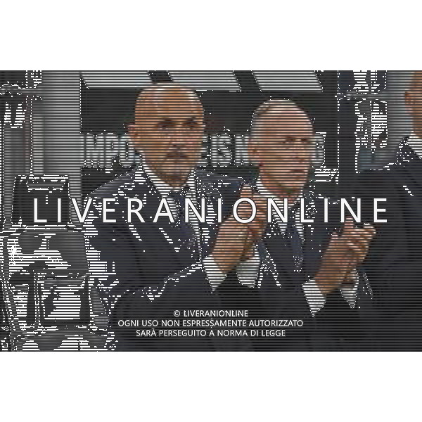 Italia vs Ucraina nella foto da SX Luciano Spalletti allenatore Italia e il suo vice Marco Domenichini Milano 12-09-2023 Stadio Giuseppe Meazza - San Siro Gruppo C di qualificazione a UEFA EURO 2024 foto Roberto Garavaglia/ag. Aldo Liverani sas