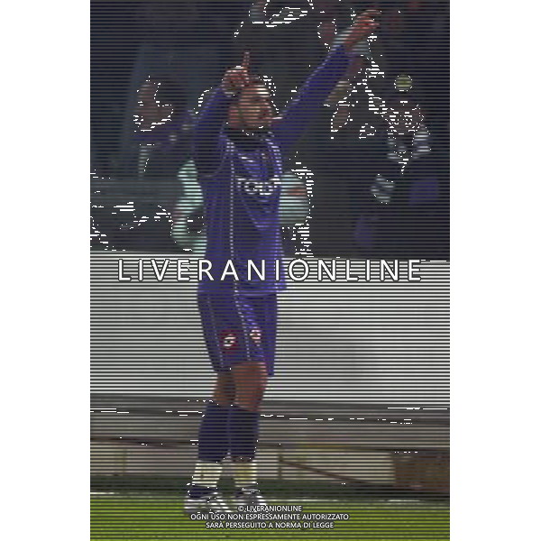 FIRENZE 1 DICEMBRE 2005 FIORENTINA - JUVENTUS COPPA ITALIA NELLA FOTO: ESULTANZA GOL BOJINOV FOTO NUCCI / AG. ALDO LIVERANI