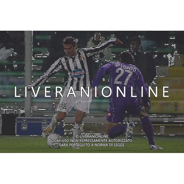 FIRENZE 1 DICEMBRE 2005 FIORENTINA - JUVENTUS COPPA ITALIA NELLA FOTO: MUTU ADRIAN E DI LORETO FOTO NUCCI / AG. ALDO LIVERANI
