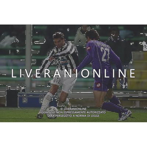 FIRENZE 1 DICEMBRE 2005 FIORENTINA - JUVENTUS COPPA ITALIA NELLA FOTO: MUTU ADRIAN E DI LORETO FOTO NUCCI / AG. ALDO LIVERANI