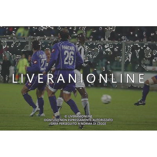 FIRENZE 1 DICEMBRE 2005 FIORENTINA - JUVENTUS COPPA ITALIA NELLA FOTO: IL GOL DI PESSOTTO FOTO NUCCI / AG. ALDO LIVERANI