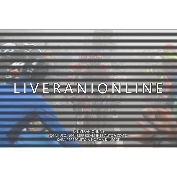 13-09-2023 Vuelta A Espana; Tappa 17 Ribadesella - Alto De L\'angliru; 2023, Jumbo - Visma; 2023, Bahrain - Victorious; Kuss, Sepp; Landa Meana, Mikel; Alto De L\'angliru; FOTO STEFANO SIROTTI-AG ALDO LIVERANI SAS