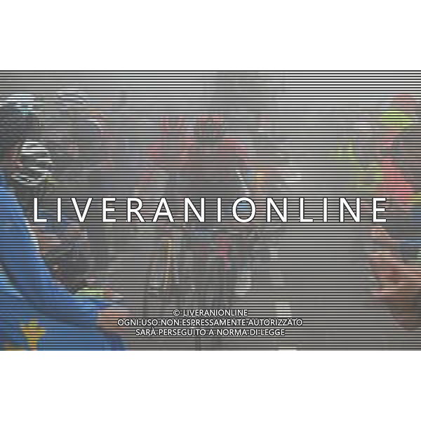 13-09-2023 Vuelta A Espana; Tappa 17 Ribadesella - Alto De L\'angliru; 2023, Jumbo - Visma; 2023, Bahrain - Victorious; Kuss, Sepp; Landa Meana, Mikel; Alto De L\'angliru; FOTO STEFANO SIROTTI-AG ALDO LIVERANI SAS