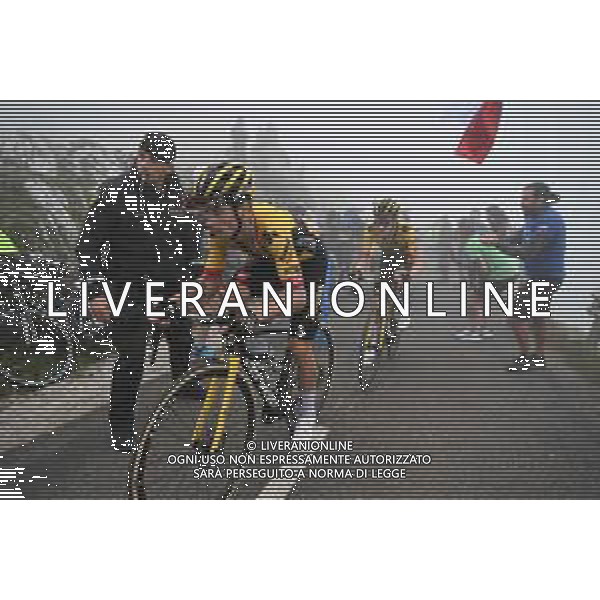 13-09-2023 Vuelta A Espana; Tappa 17 Ribadesella - Alto De L\'angliru; 2023, Jumbo - Visma; Roglic, Primoz; Vingegaard, Jonas; Alto De L\'angliru; FOTO STEFANO SIROTTI-AG ALDO LIVERANI SAS