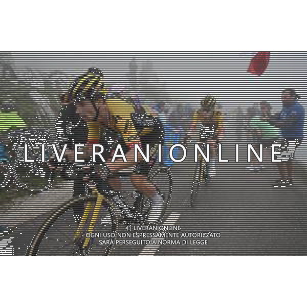 13-09-2023 Vuelta A Espana; Tappa 17 Ribadesella - Alto De L\'angliru; 2023, Jumbo - Visma; Roglic, Primoz; Vingegaard, Jonas; Alto De L\'angliru; FOTO STEFANO SIROTTI-AG ALDO LIVERANI SAS