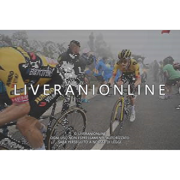 13-09-2023 Vuelta A Espana; Tappa 17 Ribadesella - Alto De L\'angliru; 2023, Jumbo - Visma; Roglic, Primoz; Vingegaard, Jonas; Alto De L\'angliru; FOTO STEFANO SIROTTI-AG ALDO LIVERANI SAS