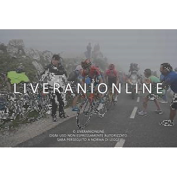 13-09-2023 Vuelta A Espana; Tappa 17 Ribadesella - Alto De L\'angliru; 2023, Bahrain - Victorious; 2023, Jumbo - Visma; Landa Meana, Mikel; Kuss, Sepp; Alto De L\'angliru; FOTO STEFANO SIROTTI-AG ALDO LIVERANI SAS
