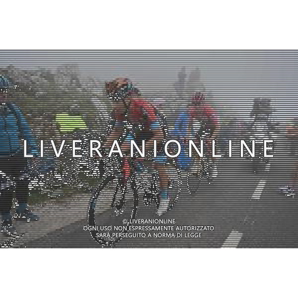 13-09-2023 Vuelta A Espana; Tappa 17 Ribadesella - Alto De L\'angliru; 2023, Bahrain - Victorious; 2023, Jumbo - Visma; Landa Meana, Mikel; Kuss, Sepp; Alto De L\'angliru; FOTO STEFANO SIROTTI-AG ALDO LIVERANI SAS