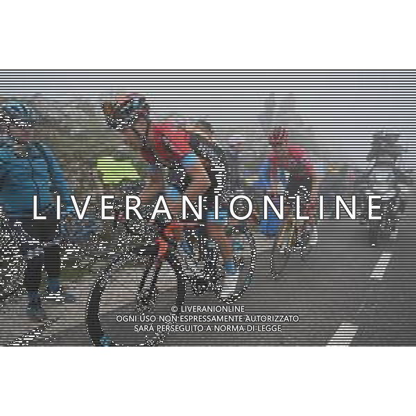 13-09-2023 Vuelta A Espana; Tappa 17 Ribadesella - Alto De L\'angliru; 2023, Bahrain - Victorious; 2023, Jumbo - Visma; Landa Meana, Mikel; Kuss, Sepp; Alto De L\'angliru; FOTO STEFANO SIROTTI-AG ALDO LIVERANI SAS