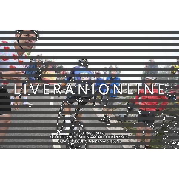 13-09-2023 Vuelta A Espana; Tappa 17 Ribadesella - Alto De L\'angliru; 2023, Movistar; Mas, Enric; Alto De L\'angliru; ©SIROTTI/AGENZIA ALDO LIVERANI SAS