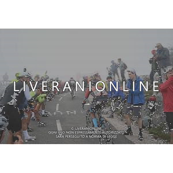 13-09-2023 Vuelta A Espana; Tappa 17 Ribadesella - Alto De L\'angliru; 2023, Bahrain - Victorious; Buitrago Sanchez, Santiago; Alto De L\'angliru; ©SIROTTI/AGENZIA ALDO LIVERANI SAS
