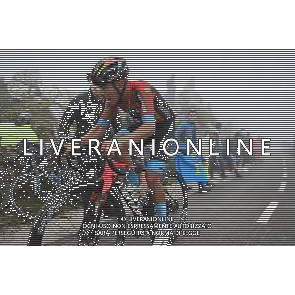 13-09-2023 Vuelta A Espana; Tappa 17 Ribadesella - Alto De L\'angliru; 2023, Bahrain - Victorious; Buitrago Sanchez, Santiago; Alto De L\'angliru; ©SIROTTI/AGENZIA ALDO LIVERANI SAS