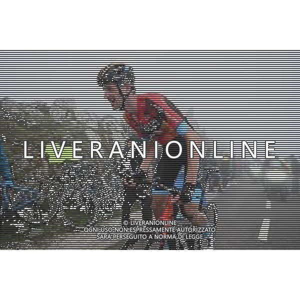13-09-2023 Vuelta A Espana; Tappa 17 Ribadesella - Alto De L\'angliru; 2023, Bahrain - Victorious; Poels, Wouter; Alto De L\'angliru; ©SIROTTI/AGENZIA ALDO LIVERANI SAS