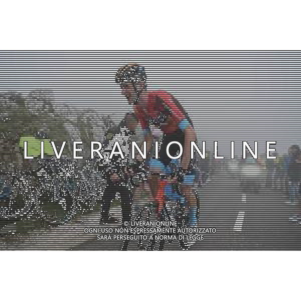 13-09-2023 Vuelta A Espana; Tappa 17 Ribadesella - Alto De L\'angliru; 2023, Bahrain - Victorious; Poels, Wouter; Alto De L\'angliru; ©SIROTTI/AGENZIA ALDO LIVERANI SAS