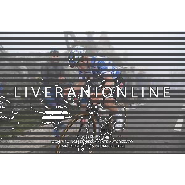13-09-2023 Vuelta A Espana; Tappa 17 Ribadesella - Alto De L\'angliru; 2023, Soudal - Quickstep; Evenepoel, Remco; Alto De L\'angliru; ©SIROTTI/AGENZIA ALDO LIVERANI SAS