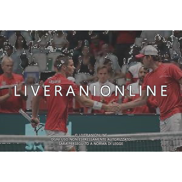 Davis Cup 2023 Unipol Arena 13 Settembre Italia vs Canada Nella foto: Alexis Galarneaur e Frank Dancevic FOTO ANDREA ROSITO-AG ALDO LIVERANI SAS