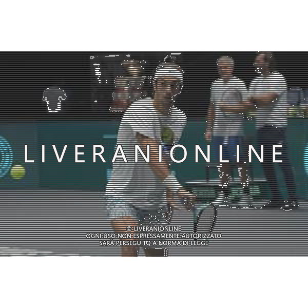 Davis Cup 2023 Unipol Arena 14 Settembre Italia allenamento Nella foto: Lorenzo Musetti ©Andrea Rosito/AGENZIA ALDO LIVERANI SAS