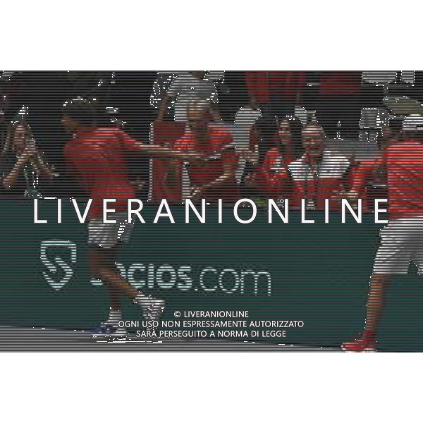 Davis Cup 2023 Unipol Arena 14 Settembre Canada vs Svezia Nella foto: Gabriel Diallo ©Andrea Rosito/AGENZIA ALDO LIVERANI SAS