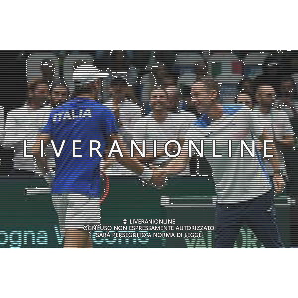 Davis Cup 2023 Unipol Arena 15 Settembre Italia vs Cile Nella foto: Filippo Volandri e Matteo Arnaldi FOTO ANDREA ROSITO-AG ALDO LIVERANI SAS