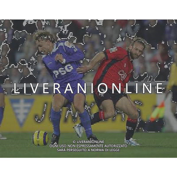 Getafe Madrid (SPA) 19-11-2005 liga spagnola 1 division 2005/06 getafe c.f. sad-club atletico osasuna 0:0 nella foto diego rivas e delporte ph marco luzzani/ag aldo liverani s.a.s.