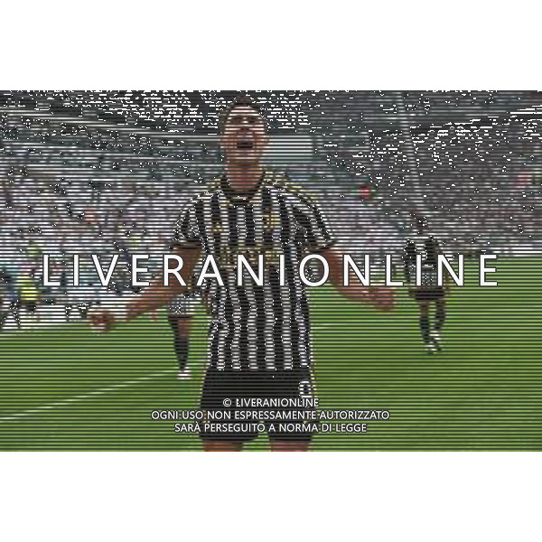 Torino 16.09.2023 Allianz Stadium @Manuela Viganti/Ag. Aldo Liverani sas Juventus vs Lazio Campionato Calcio Serie A TIM 2023/2024 4a giornata Nella foto: Esultanza gol di Vlahovic 2 gol ©Viganti/AGENZIA ALDO LIVERANI SAS