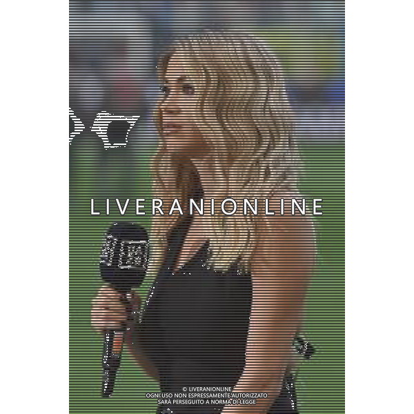Inter vs Milan nella foto Diletta Leotta giornalista DAZN torna in campo dopo la gravidanza Milano 16-09-2023 Stadio Giuseppe Meazza - San Siro Campionato Serie A TIM - 4a giornata foto Roberto Garavaglia/ag. Aldo Liverani sas/AGENZIA ALDO LIVERANI SAS
