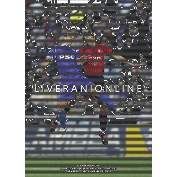 Getafe Madrid (SPA) 19-11-2005 liga spagnola 1 division 2005/06 getafe c.f. sad-club atletico osasuna 0:0 nella foto pernia e david lopez ph marco luzzani/ag aldo liverani s.a.s.