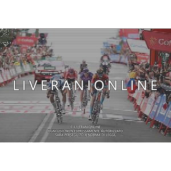 16-09-2023 Vuelta A Espana; Tappa 20 Manzanares El Real - Guadarrama; 2023, Bahrain - Victorious; 2023, Soudal - Quickstep; Poels, Wouter; Evenepoel, Remco; Guadarrama; ©SIROTTI/AGENZIA ALDO LIVERANI SAS