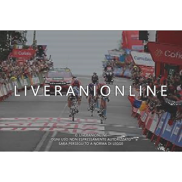 16-09-2023 Vuelta A Espana; Tappa 20 Manzanares El Real - Guadarrama; 2023, Bahrain - Victorious; 2023, Soudal - Quickstep; Poels, Wouter; Evenepoel, Remco; Guadarrama; ©SIROTTI/AGENZIA ALDO LIVERANI SAS