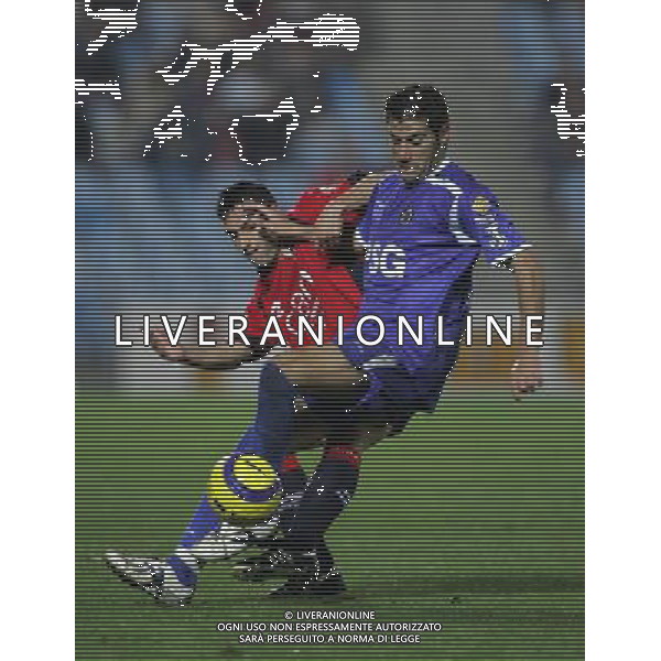 Getafe Madrid (SPA) 19-11-2005 liga spagnola 1 division 2005/06 getafe c.f. sad-club atletico osasuna 0:0 nella foto riki e javier flano ph marco luzzani/ag aldo liverani s.a.s.