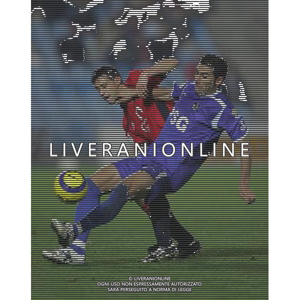 Getafe Madrid (SPA) 19-11-2005 liga spagnola 1 division 2005/06 getafe c.f. sad-club atletico osasuna 0:0 nella foto riki e javier flano ph marco luzzani/ag aldo liverani s.a.s.