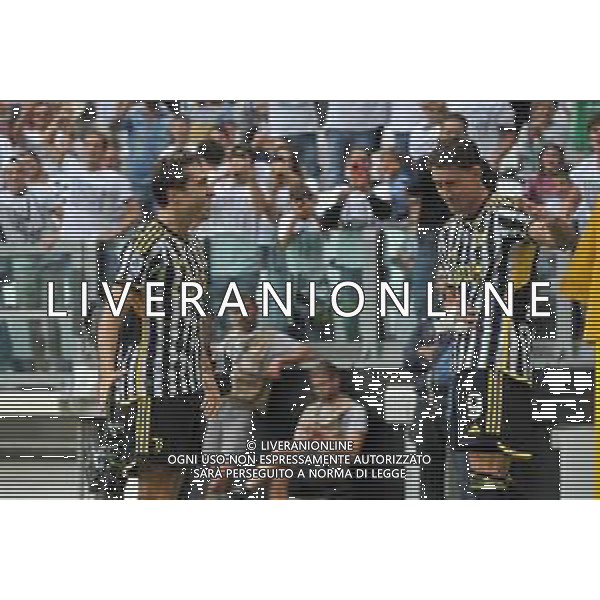 Torino 16.09.2023 Allianz Stadium @Manuela Viganti/Ag. Aldo Liverani sas Juventus vs Lazio Campionato Calcio Serie A TIM 2023/2024 4a giornata Nella foto: esultanza dusan vlahovic e fedrico chiesa dopo il gol ©Viganti/AGENZIA ALDO LIVERANI SAS