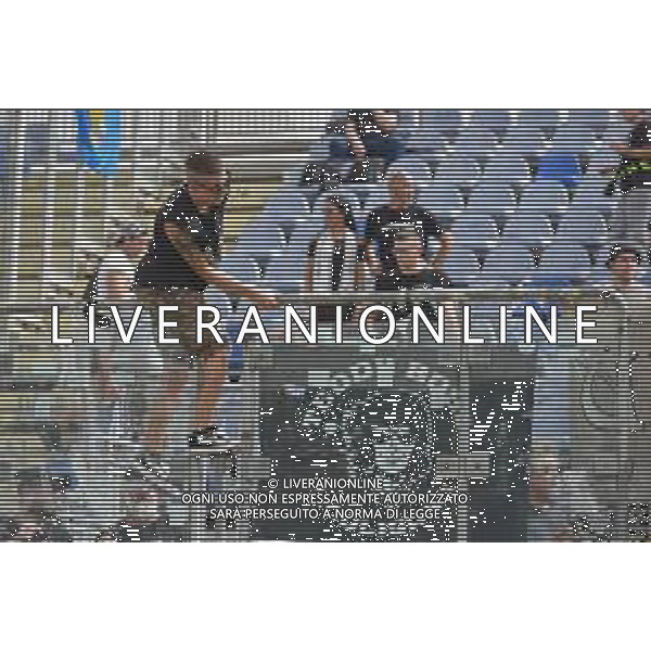 17-9-2023. Cagliari calcio-Udinese calcio. 4° giornata campionato calcio italiano Serie A 2023/2024, Stadio Unipol Domus Cagliari. Foto Salvatore Moi/Agenzia Aldo Liverani s.a.s. Nella foto: Tifosi Udinese in trasferta, nel settore ospiti dello stadio Unipol Domus di Cagiari ©MOI SALVATORE/AGENZIA ALDO LIVERANI SAS