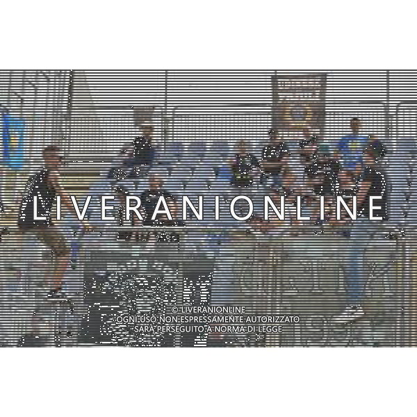 17-9-2023. Cagliari calcio-Udinese calcio. 4° giornata campionato calcio italiano Serie A 2023/2024, Stadio Unipol Domus Cagliari. Foto Salvatore Moi/Agenzia Aldo Liverani s.a.s. Nella foto: Tifosi Udinese in trasferta, nel settore ospiti dello stadio Unipol Domus di Cagiari ©MOI SALVATORE/AGENZIA ALDO LIVERANI SAS