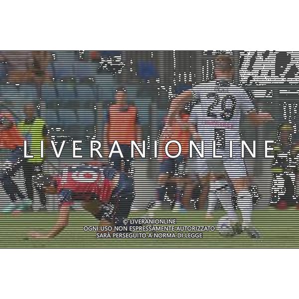 17-9-2023. Cagliari calcio-Udinese calcio. 4° giornata campionato calcio italiano Serie A 2023/2024, Stadio Unipol Domus Cagliari. Foto Salvatore Moi/Agenzia Aldo Liverani s.a.s. Nella foto:Marko Rog Cagliari, Antoine Makoumbou Cagliari ©MOI SALVATORE/AGENZIA ALDO LIVERANI SAS