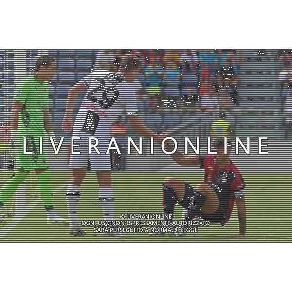 17-9-2023. Cagliari calcio-Udinese calcio. 4° giornata campionato calcio italiano Serie A 2023/2024, Stadio Unipol Domus Cagliari. Foto Salvatore Moi/Agenzia Aldo Liverani s.a.s. Nella foto:Marco Silvestri Udinese, Enzo Ebosse Udinese, Alessandro Deiola Cagliari ©MOI SALVATORE/AGENZIA ALDO LIVERANI SAS