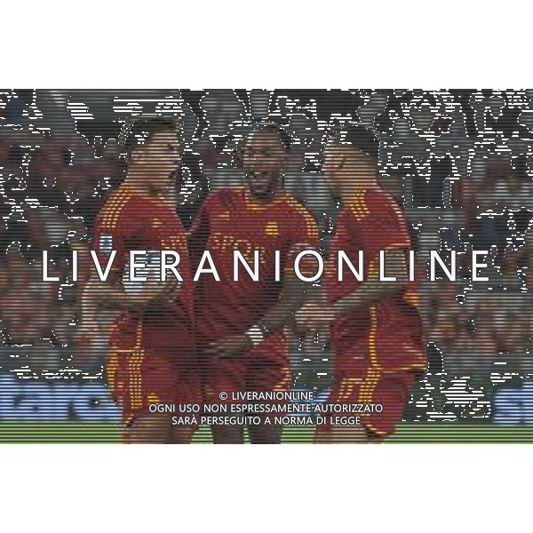 Roma vs Empoli - Campionato Serie A - 4 giornata - Stadio Olimpico - Roma 16-09-2023 nella foto Esultanza dopo il gol su Rigore di paulo Dybala ©Federico Gaetano/AGENZIA ALDO LIVERANI SAS