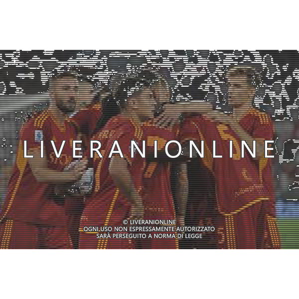 Roma vs Empoli - Campionato Serie A - 4 giornata - Stadio Olimpico - Roma 16-09-2023 nella foto Esultanza dopo il gol su Rigore di paulo Dybala ©Federico Gaetano/AGENZIA ALDO LIVERANI SAS