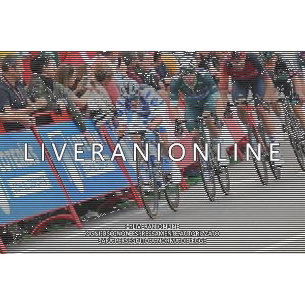 17-09-2023 Vuelta A Espana; Tappa 21 Hipodromo De La Zarzuela - Madrid; 2023, Soudal - Quickstep; 2023, Alpecin - Deceuninck; Evenepoel, Remco; Groves, Kaden; Madrid; ©SIROTTI/AGENZIA ALDO LIVERANI SAS