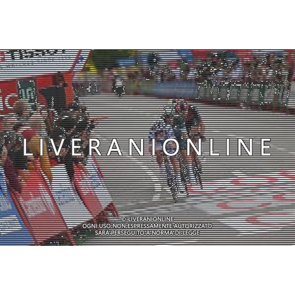 17-09-2023 Vuelta A Espana; Tappa 21 Hipodromo De La Zarzuela - Madrid; 2023, Soudal - Quickstep; 2023, Alpecin - Deceuninck; Evenepoel, Remco; Groves, Kaden; Madrid; ©SIROTTI/AGENZIA ALDO LIVERANI SAS