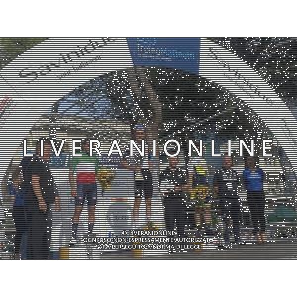 17-09-2023 Trofeo Matteotti; 2023, Uae Emirates; 2023, Astana Qazaqstan; 2023, Intermarche - Circus Wanty; Bax, Sjoerd; Velasco, Simone; Rota, Lorenzo; Pescara; ©SIROTTI/AGENZIA ALDO LIVERANI SAS
