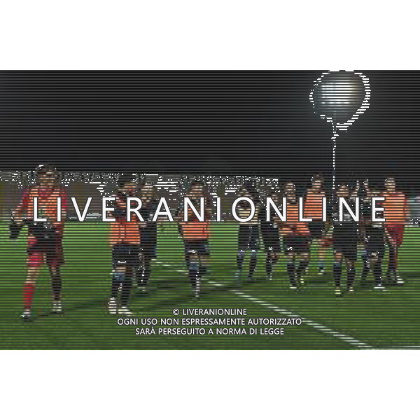 Alessandria 19.09.2023 Stadio Giuseppe Moccagatta @Manuela Viganti/Ag. Aldo Liverani sas Juventus Next Gen vs Spal Campionato Calcio Serie C Girone B 2023/2024 4a giornata Nella foto: festa finale spal ©Viganti/AGENZIA ALDO LIVERANI SAS